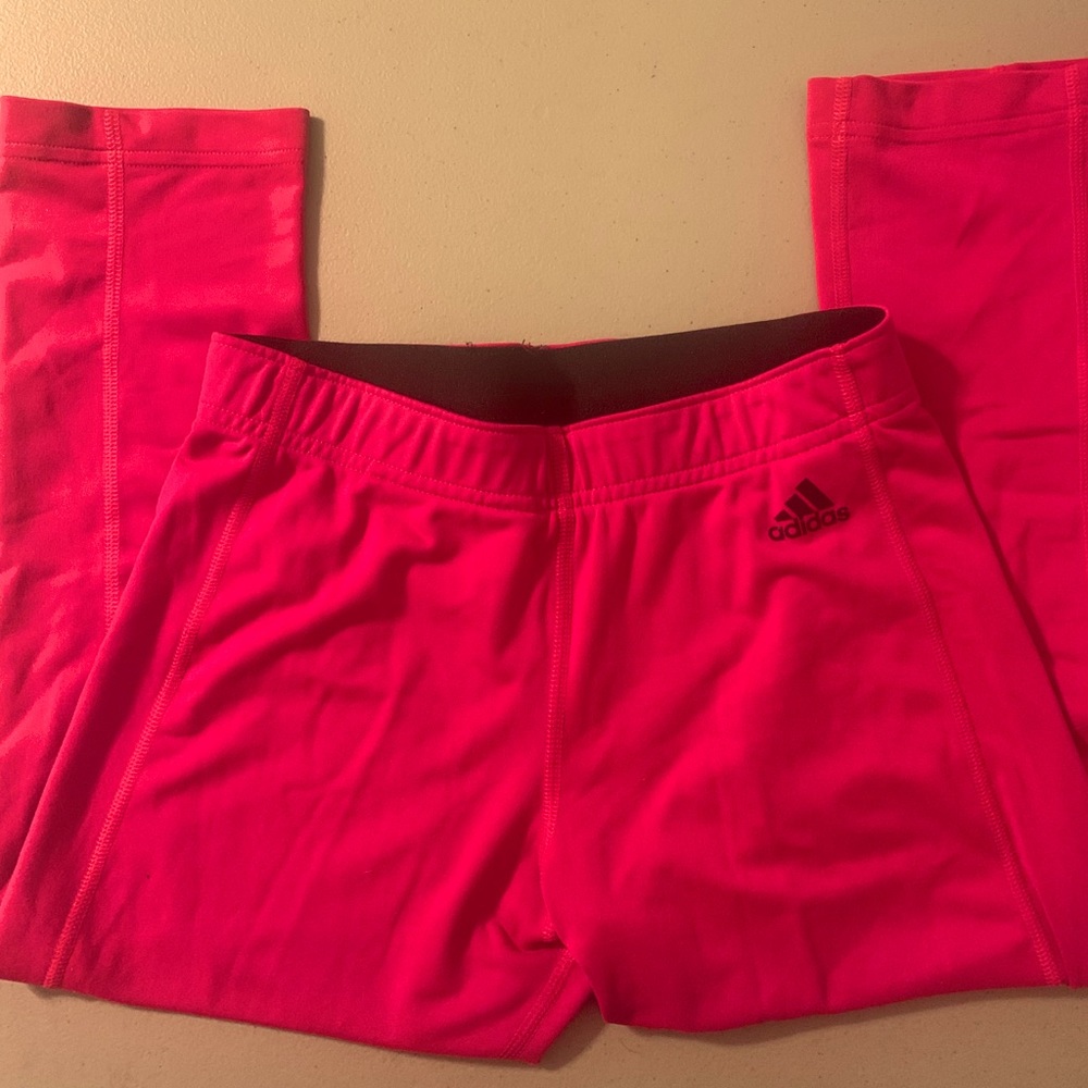 Adidas Raspberry Compression Capris Sz S